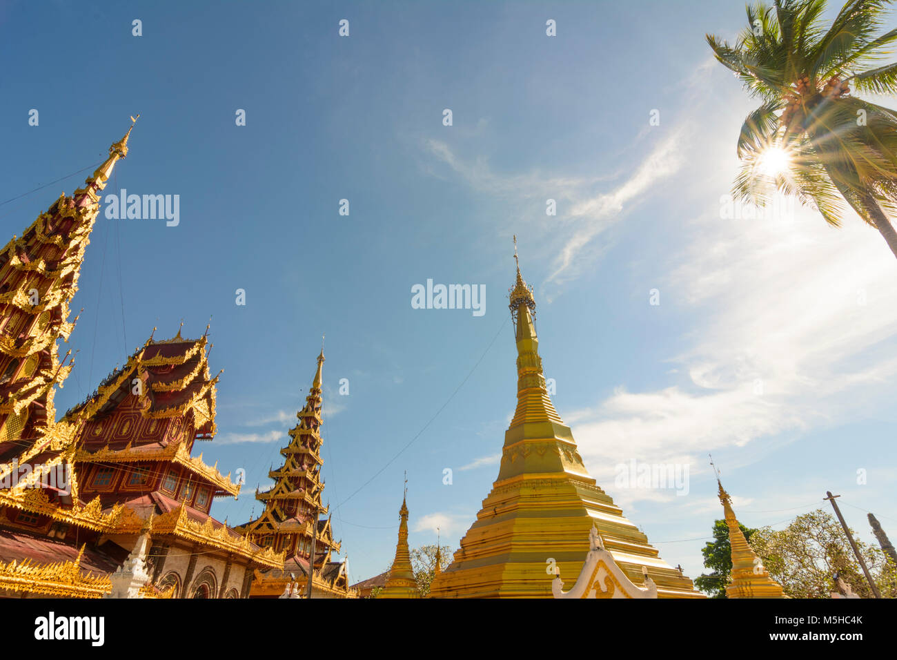 Kor Nat: U Na Auk temple, , Kayin (Karen) State, Myanmar (Burma) Stock Photo