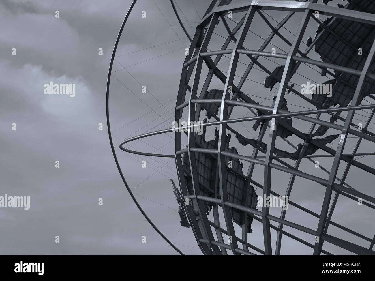 The Unisphere, Flushing Meadows–Corona Park, Queens, New York, USA. An iconic monument located in the Borough of Queens, New York City, NY. Stock Photo