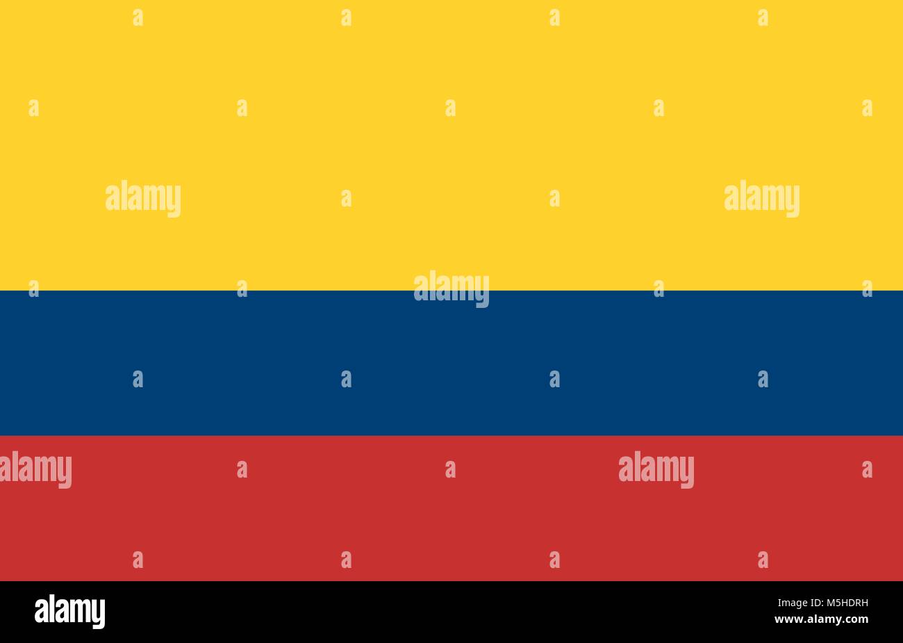 Flag of Colombia Stock Vector