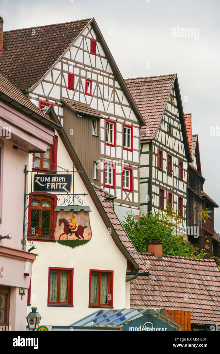 AT Titisee , Germany, On 08/05/2016 - typical houses of the Black Forest, Titisee,  Germany Stock Photo