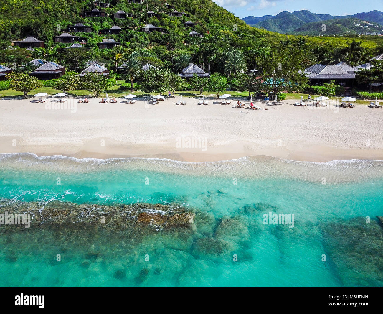 Hermitage Bay, Antigua Stock Photo Alamy