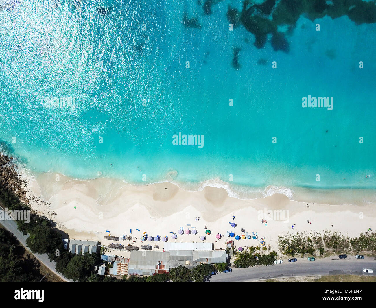 Darkwood Beach, Half Hyde Bay, Antigua Stock Photo