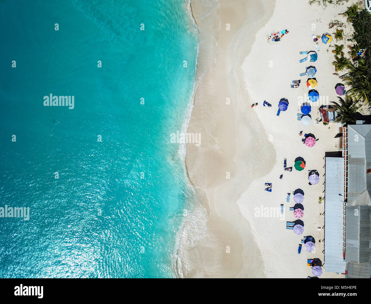 Darkwood Beach, Half Hyde Bay, Antigua Stock Photo