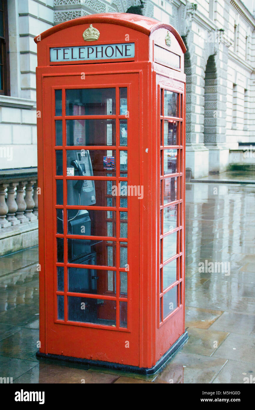 Red Telephone Box, Westminster, London, England, UK. Credit: London ...