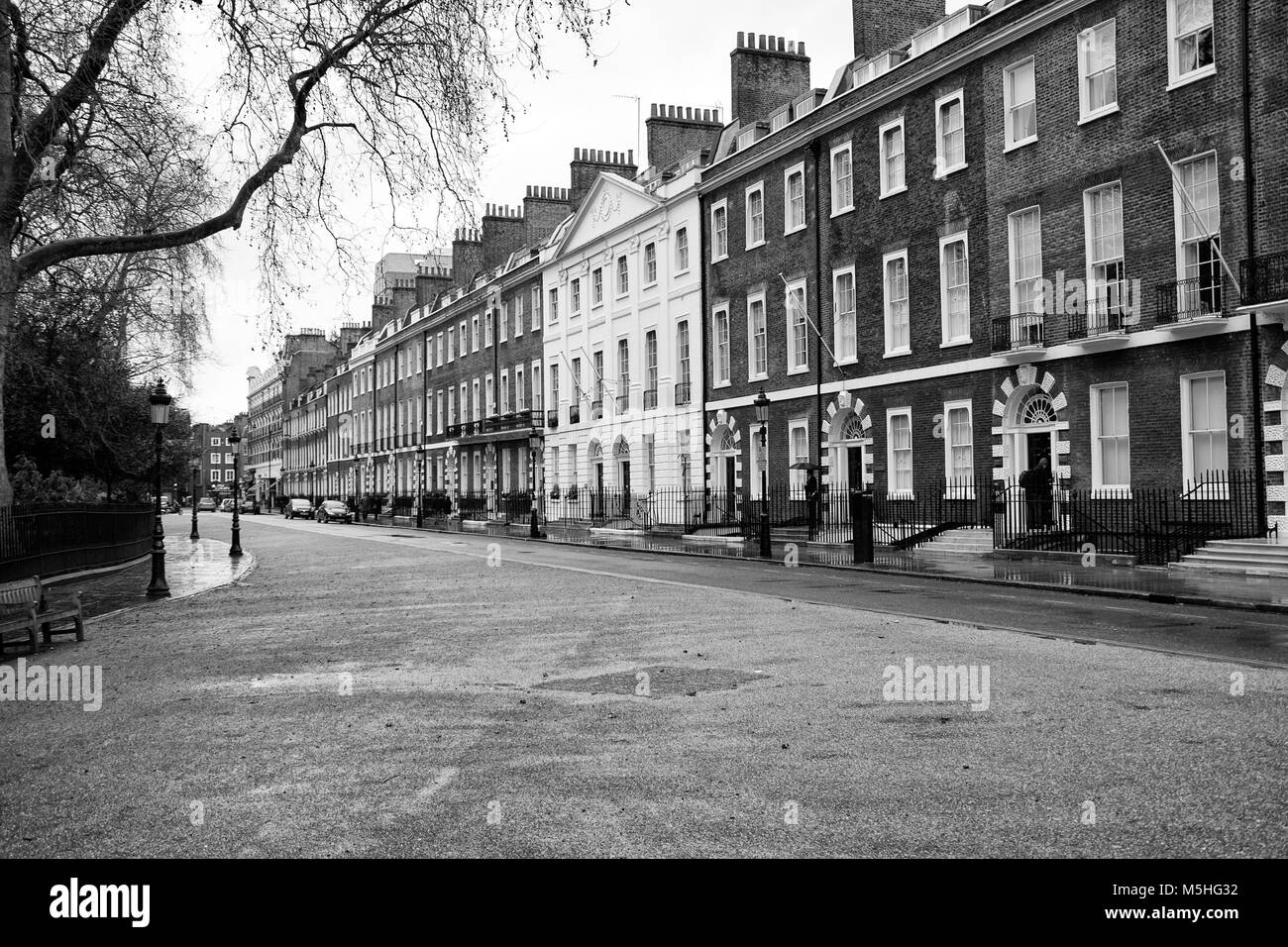 Bedford Square, Bloomsbury, London, England, UK. Credit London Snapper