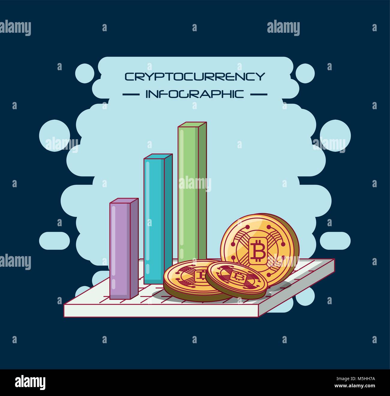 Cryptocurrency infographic design Stock Vector Image & Art - Alamy