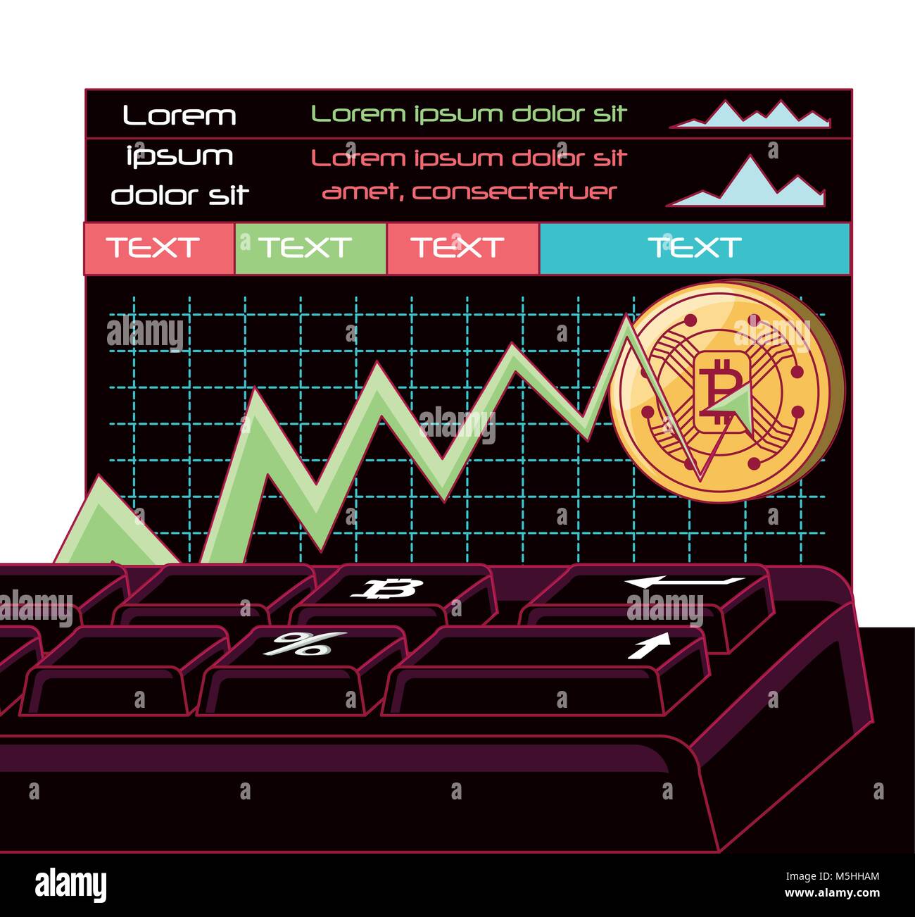 Cryptocurrency infographic design Stock Vector Image & Art - Alamy