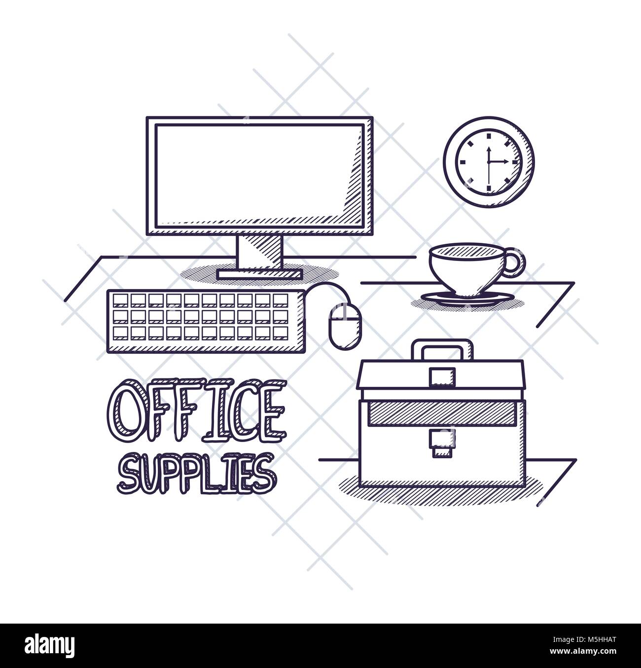 Office supplies design Stock Vector Image & Art Alamy