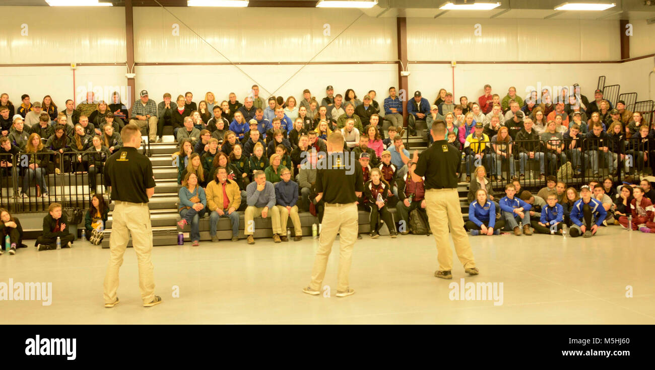 FORT BENNING, Ga. — U.S. Army Marksmanship Unit (USAMU) Soldiers conduct an information and safety clinic for over 190 marksman during the 2018 U.S. Army National Junior Air Rifle Championships (USANJARC) hosted by the USAMU and the Civilian Marksmanship Program (CMP) at USAMU Finals Hall on Fort Benning, Georgia. The USAMU connects America’s Army with America’s people by holding annual events like the USANJARC, which allows the Soldiers to inform the public about how the Army works and showcase the many opportunities the Army offers. (U.S. Army Stock Photo