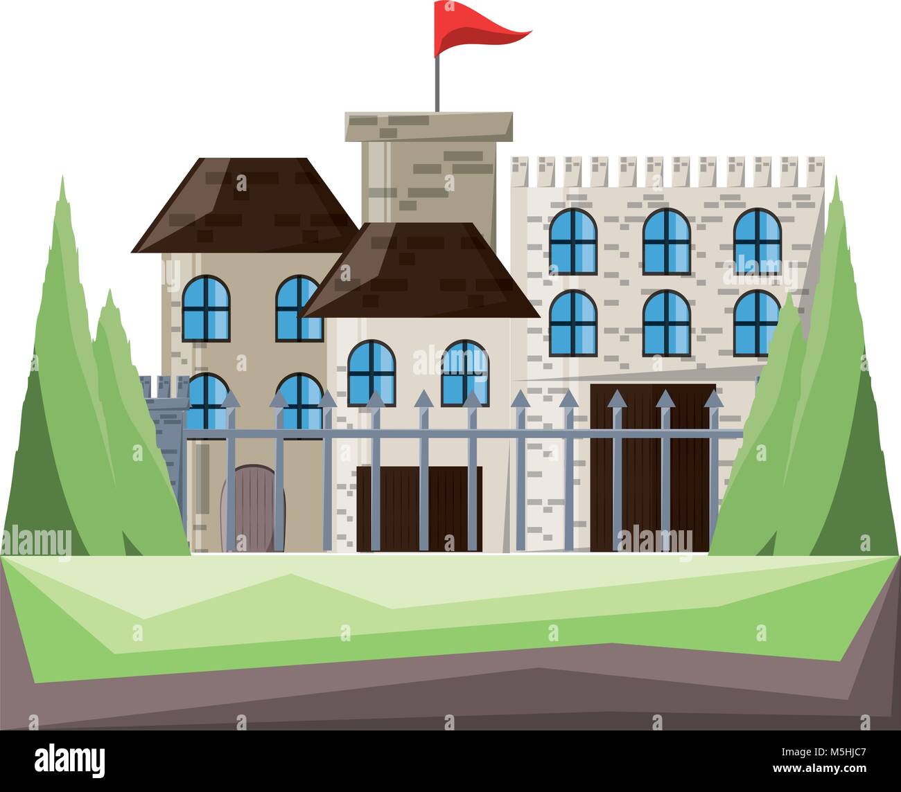 Modern castle icon image Stock Vector Image & Art - Alamy