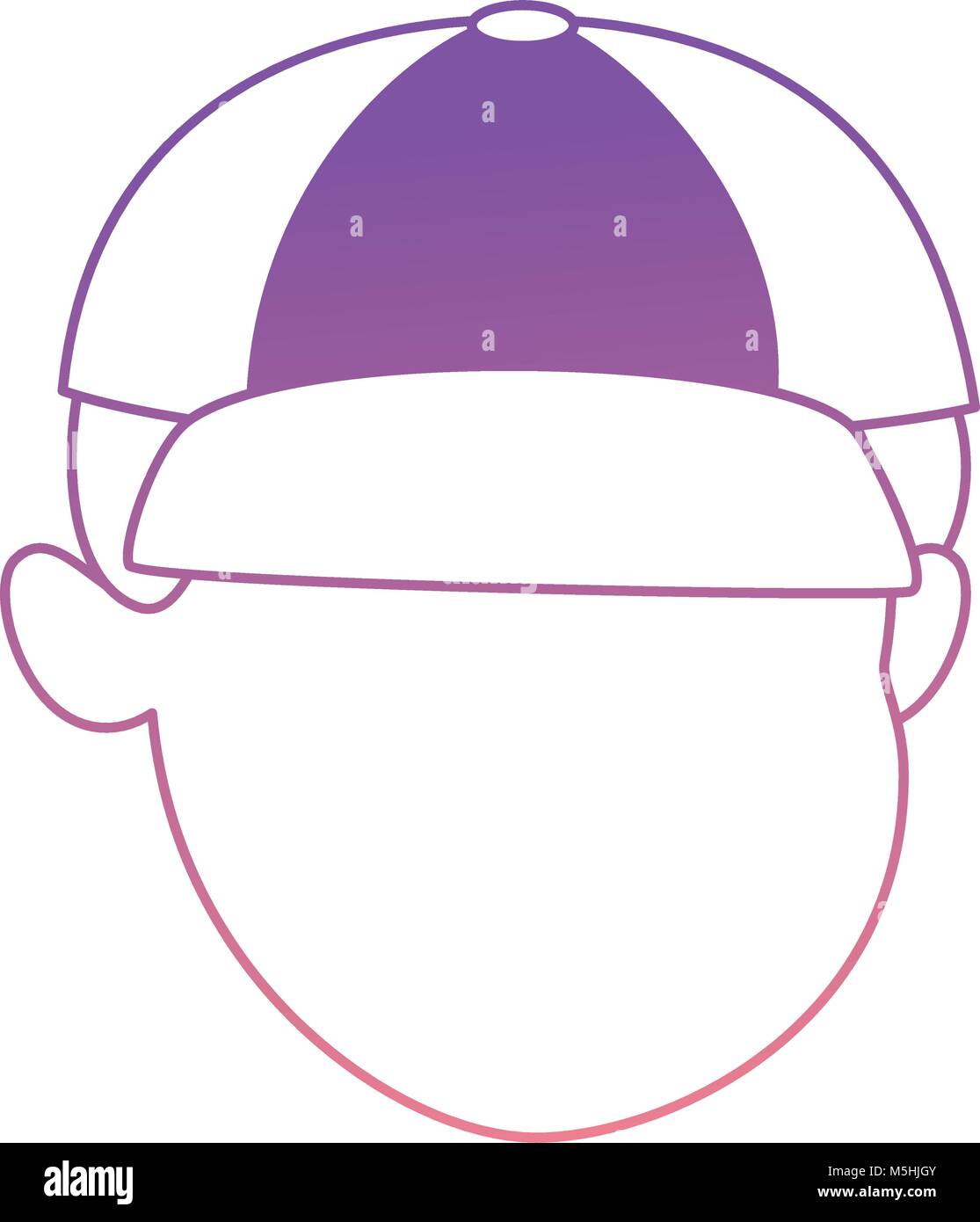 cute and little boy head vector illustration design Stock Vector Image ...