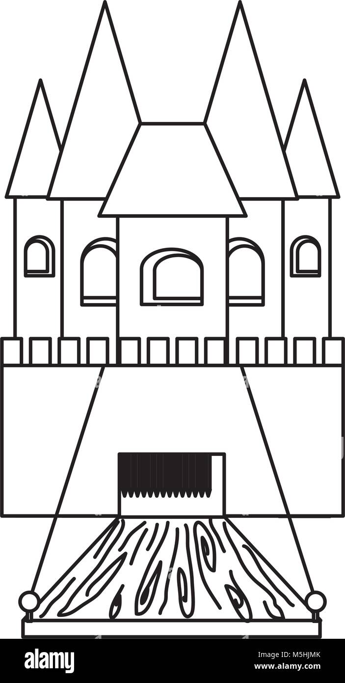 Medieval castle design Stock Vector Image & Art - Alamy