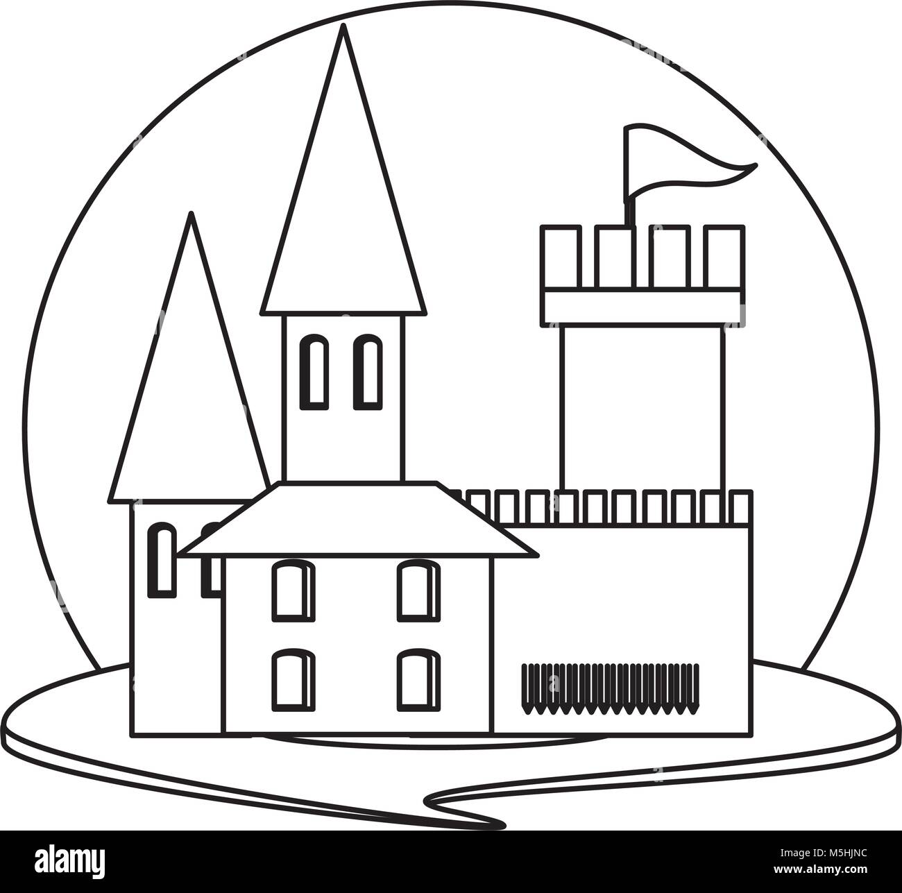 Medieval castle design Stock Vector Image & Art - Alamy