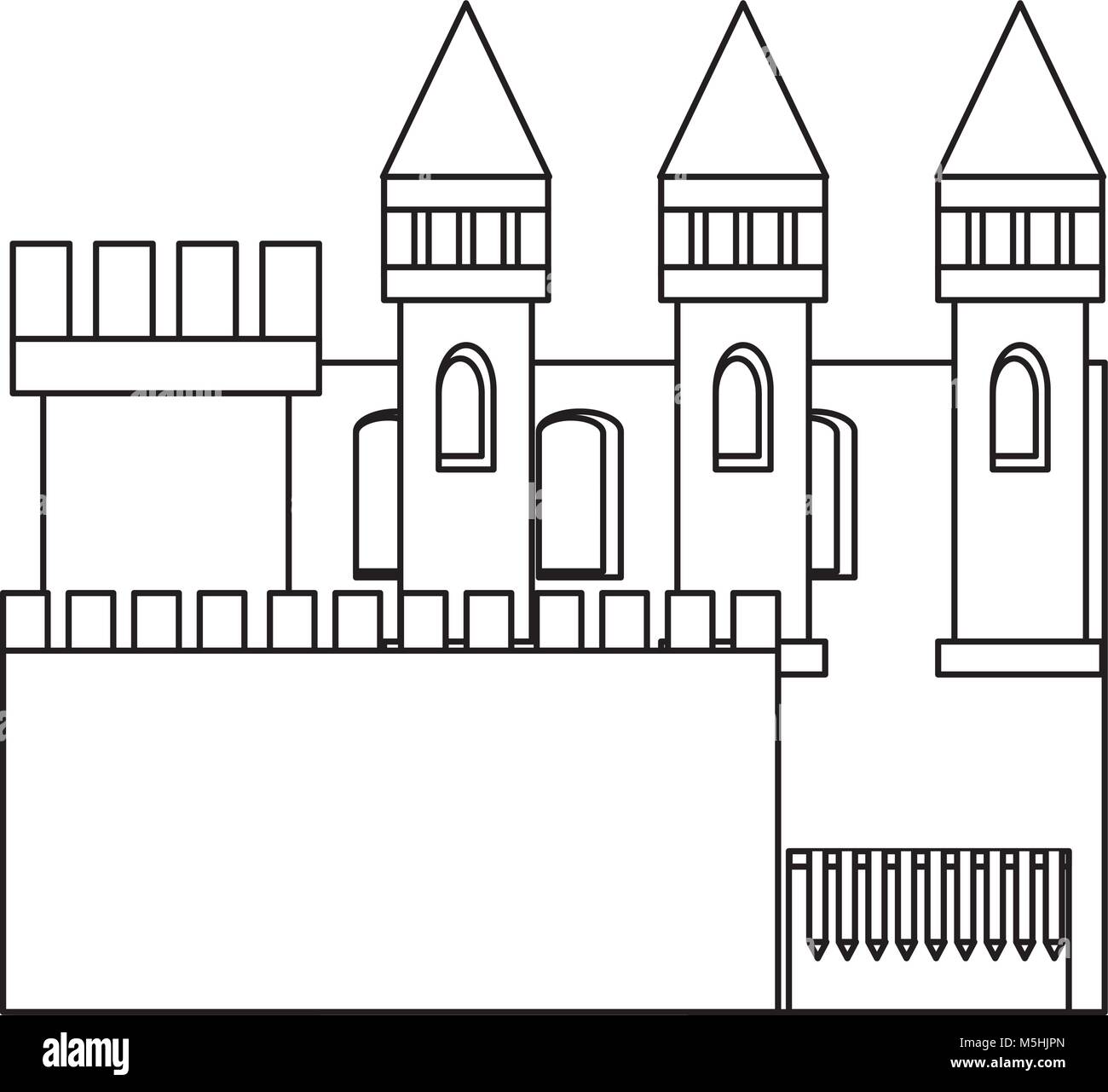 Medieval castle icon image Stock Vector Image & Art - Alamy