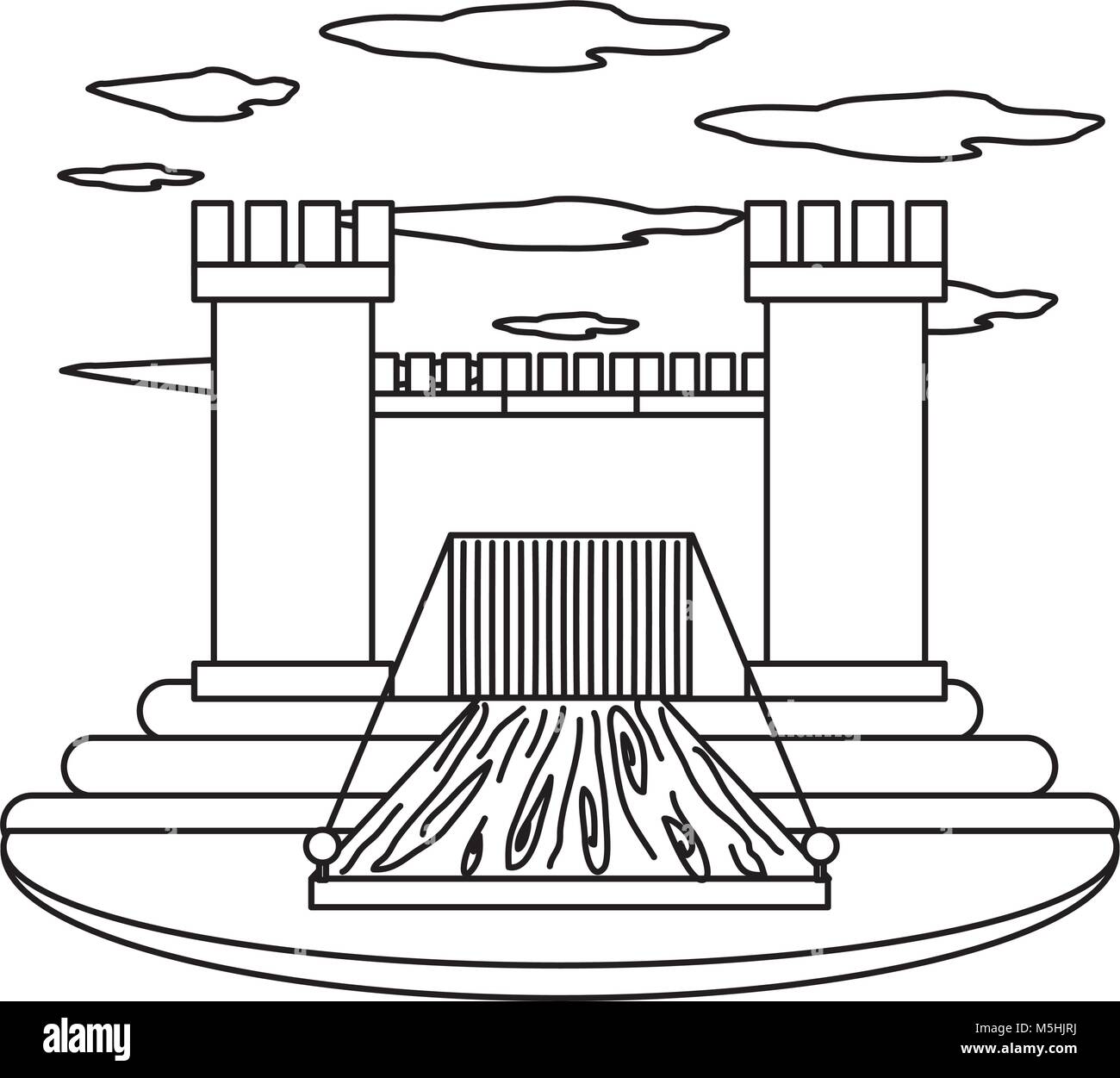 Medieval castle design Stock Vector Image & Art - Alamy