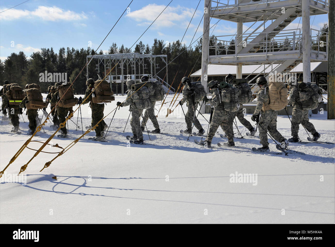 Students in the Cold-Weather Operations Course Class 18-04 participate ...