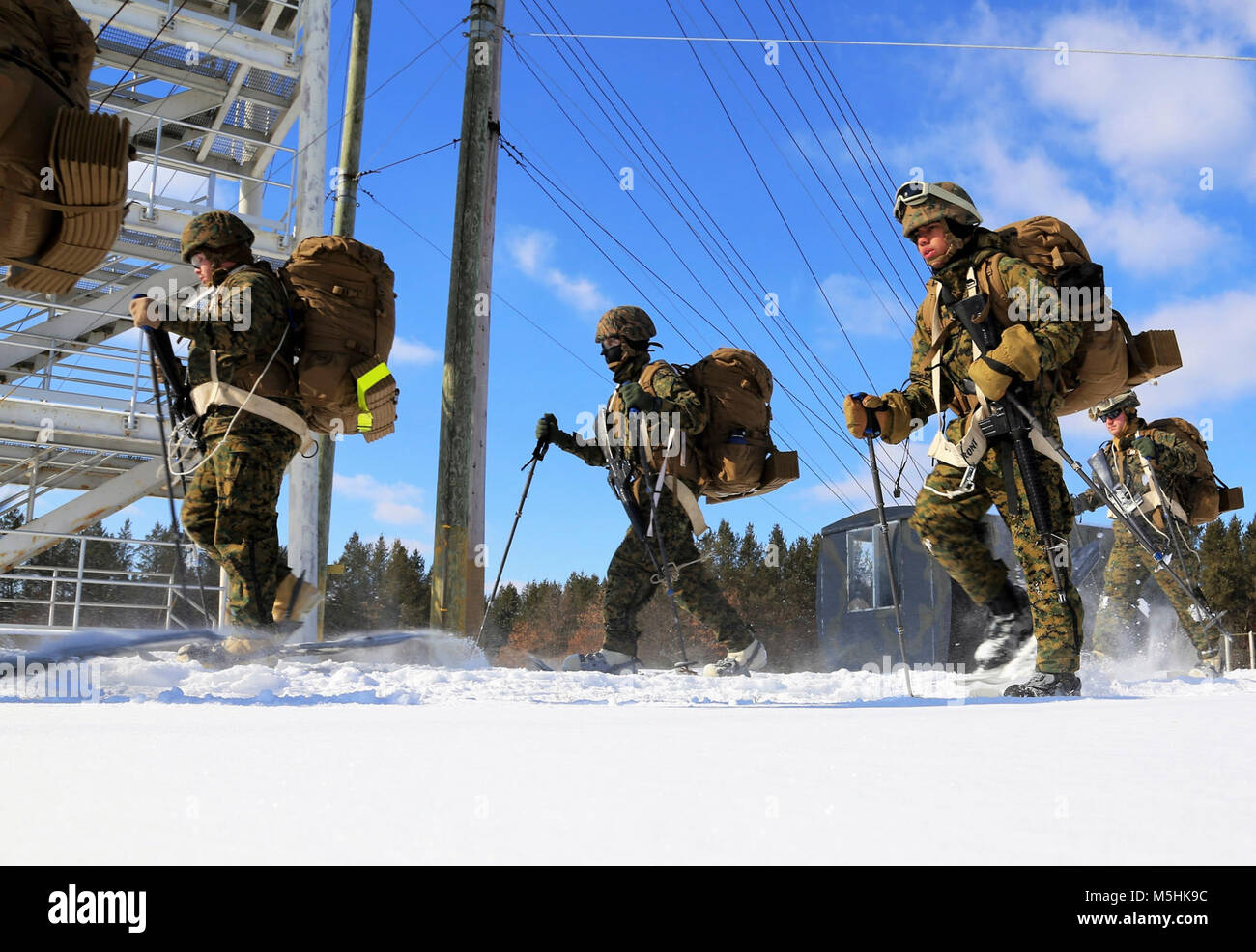 Students in the Cold-Weather Operations Course Class 18-04 participate ...
