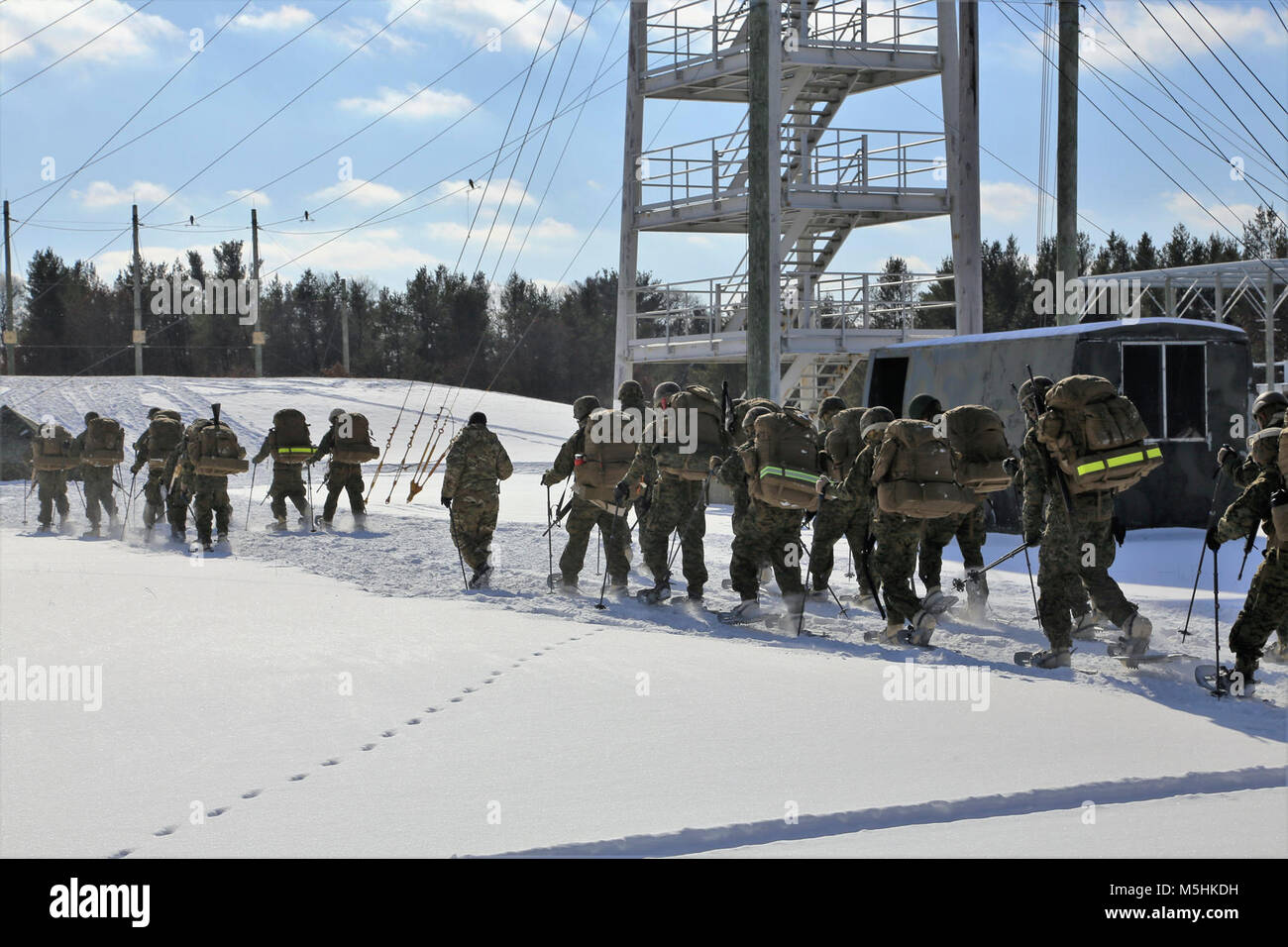 Students in the Cold-Weather Operations Course Class 18-04 participate ...