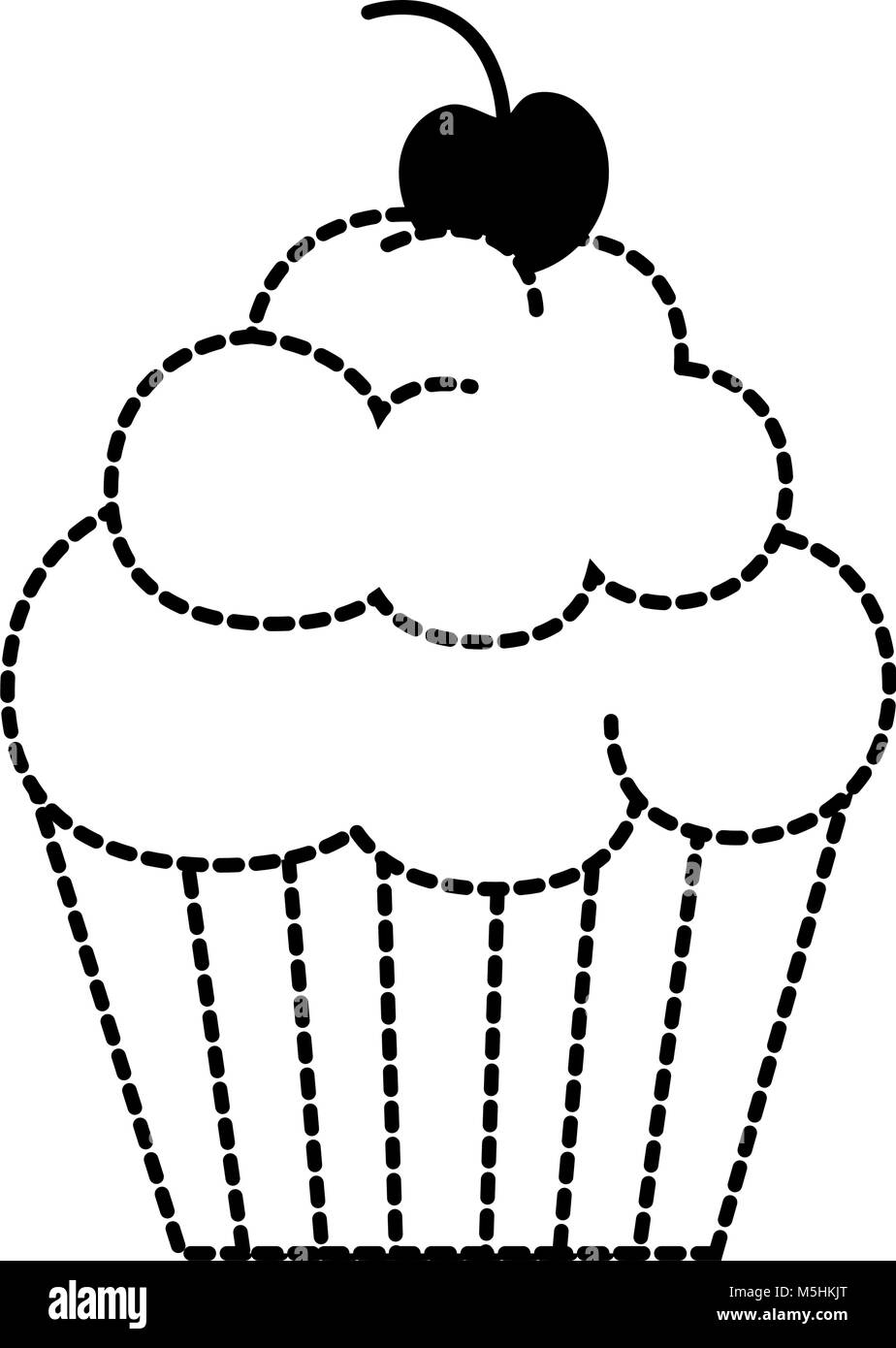 delicious and sweet cupcake vector illustration design Stock Vector ...