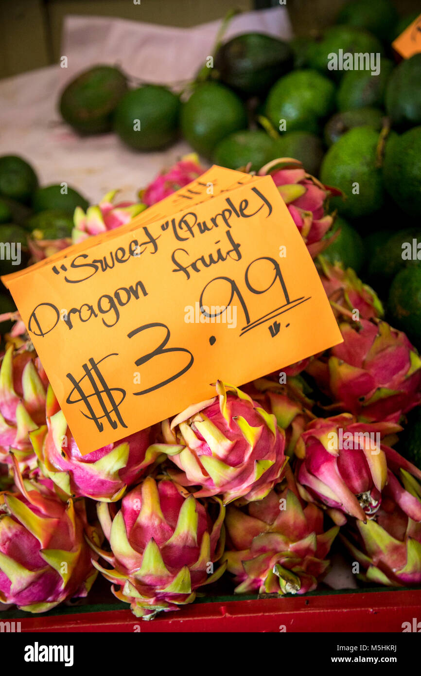 Chinatown Market Place, Honolulu, Oahu, Hawaii Stock Photo