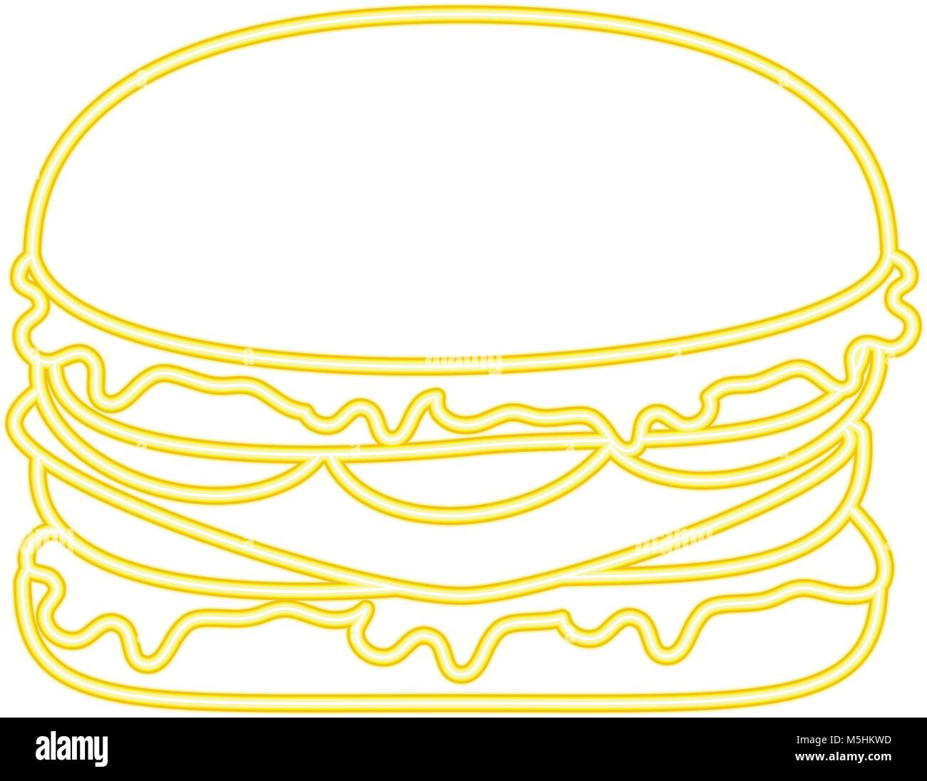 delicious burger fast food Stock Vector Image & Art - Alamy