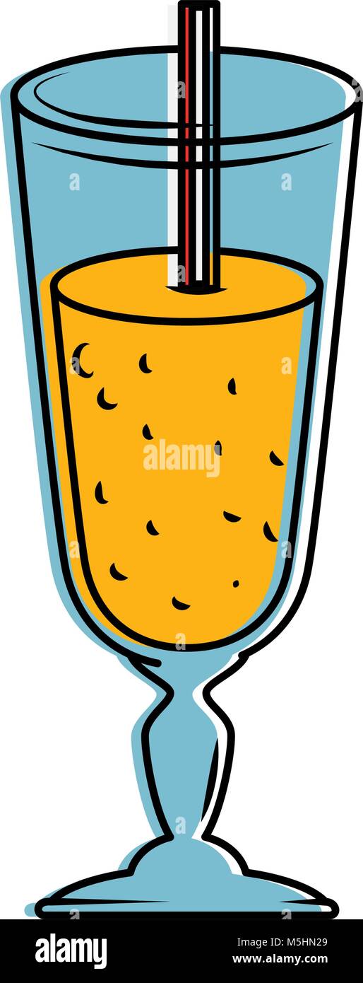 delicious juice cup with straw Stock Vector Image & Art Alamy