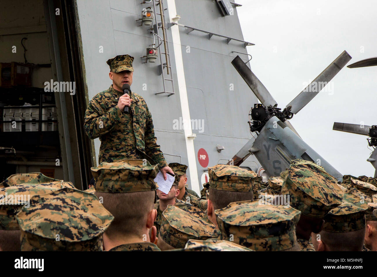 U.S. Marine Corps Lt. Col. Christopher Timothy, executive officer of ...