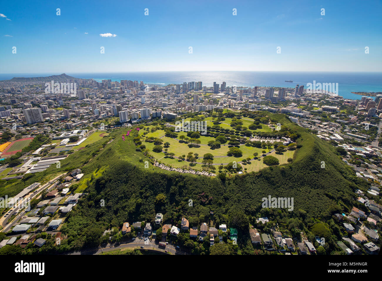Punchbowl, National Memorial Cemetary of the Pacific. Honolulu, Oahu
