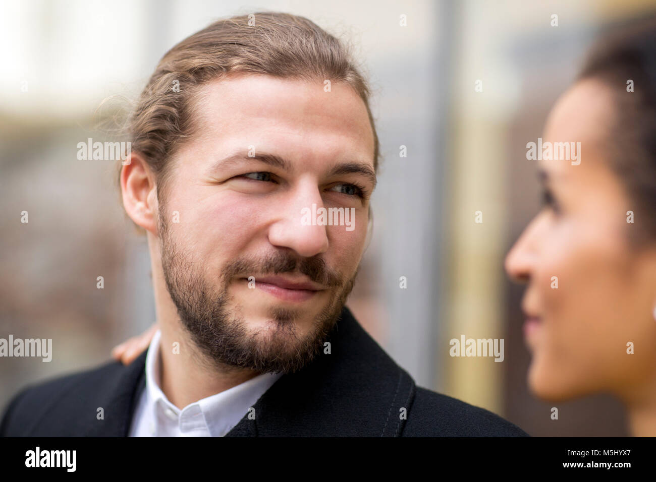 Portrait of young man in love Stock Photo