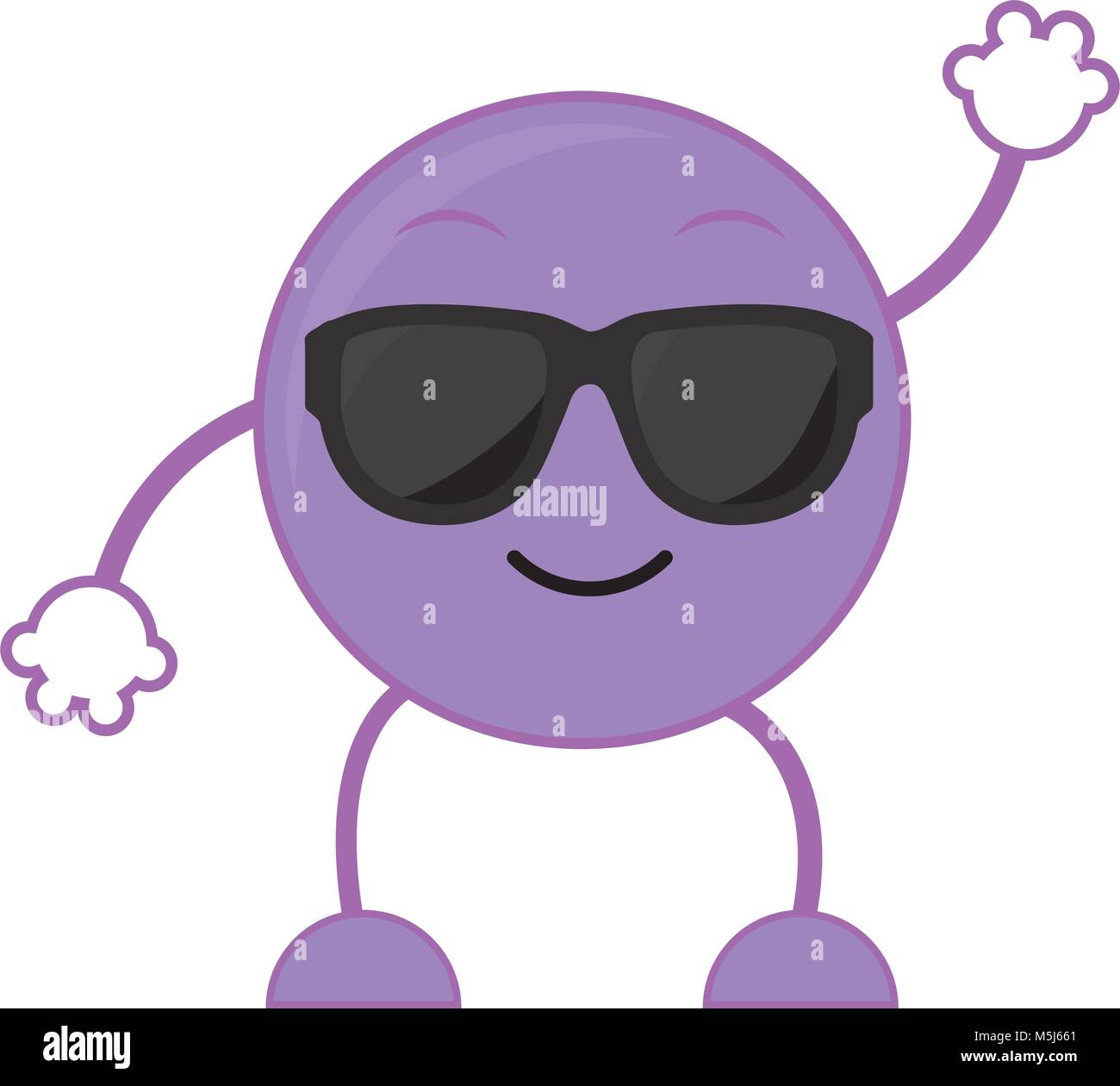 cool emoji expression with arms and legs Stock Vector Image & Art Alamy