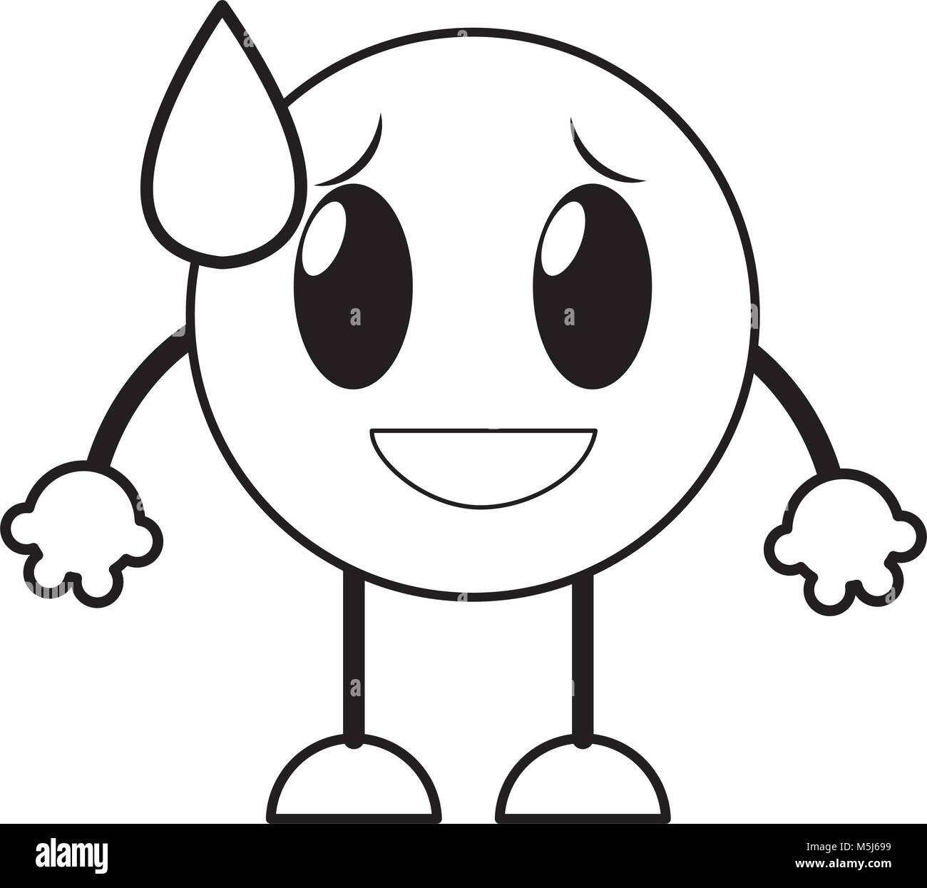line shame laugh emoji expression with arms and legs Stock Vector Image &amp; Art - Alamy