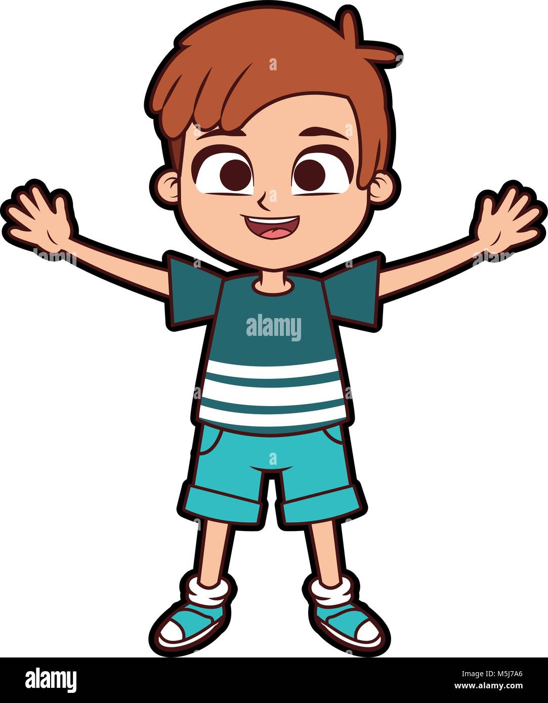 Cute boy cartoon Stock Vector Image & Art - Alamy