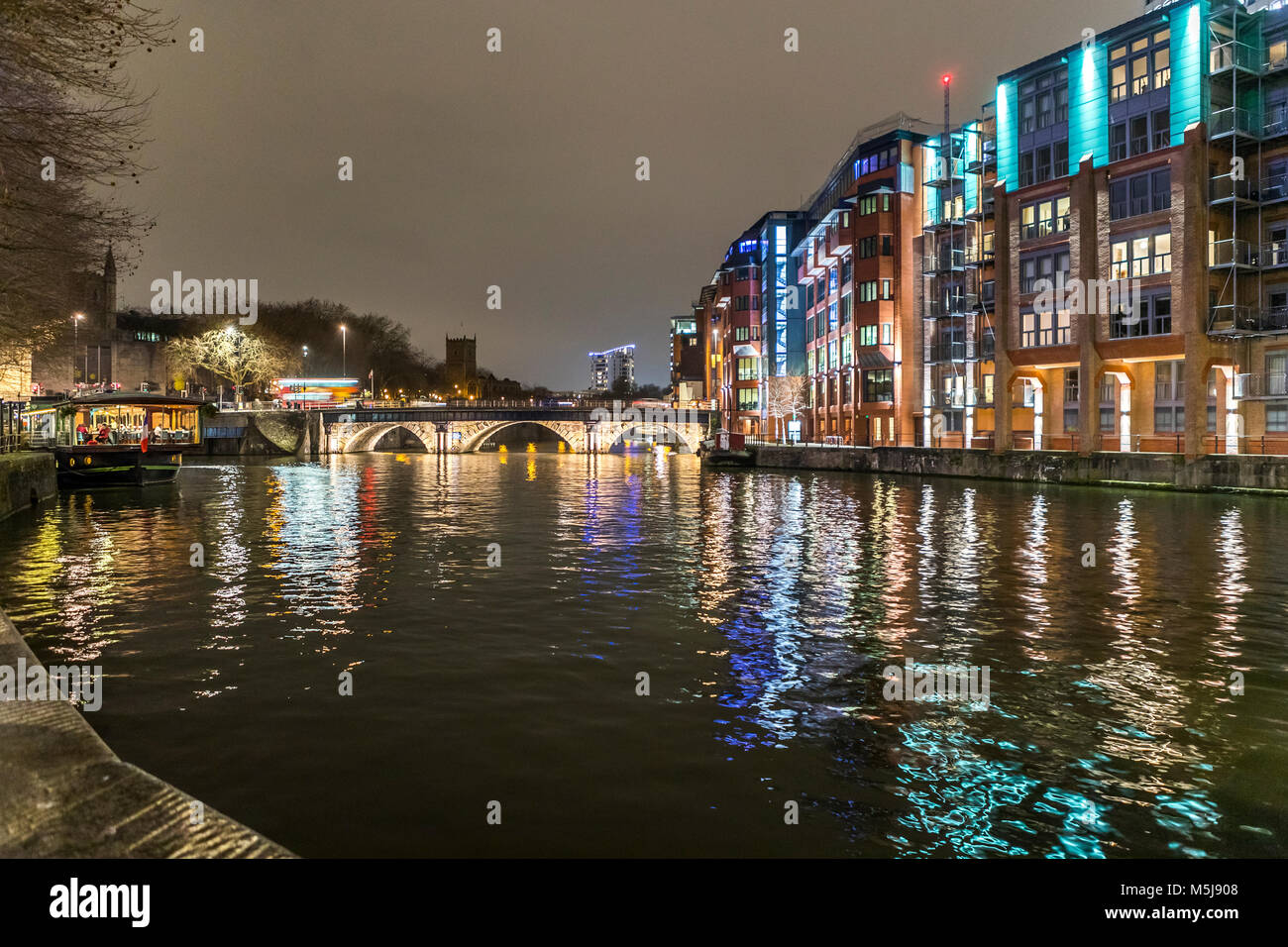 The Bristol Bridge across the docks, Bristol UK Stock Photo Alamy