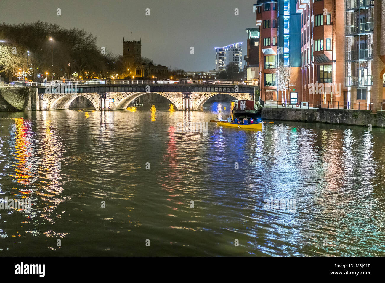 The Bristol Bridge across the docks, Bristol UK Stock Photo Alamy