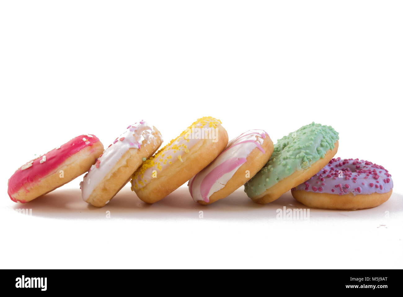 Donuts isolated on white background Stock Photo - Alamy