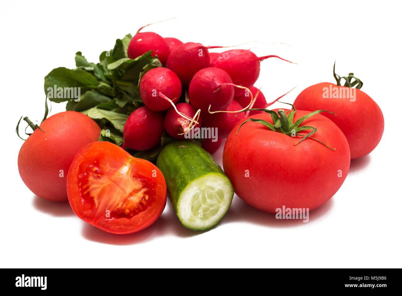 Fresh vegetables isolated on white background Stock Photo - Alamy