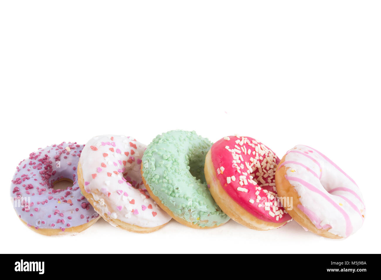 Donuts isolated on white background Stock Photo - Alamy