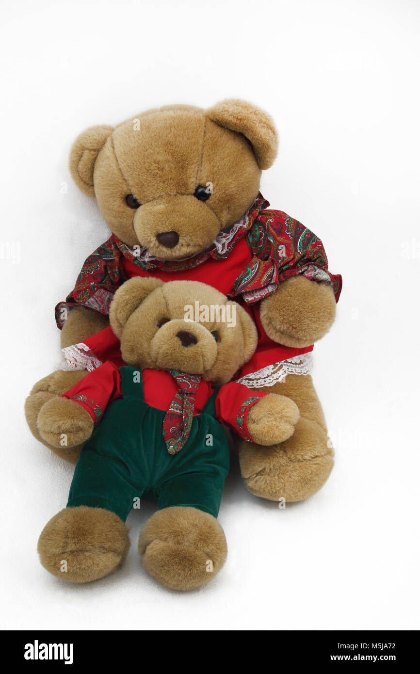 mother and baby teddy bear