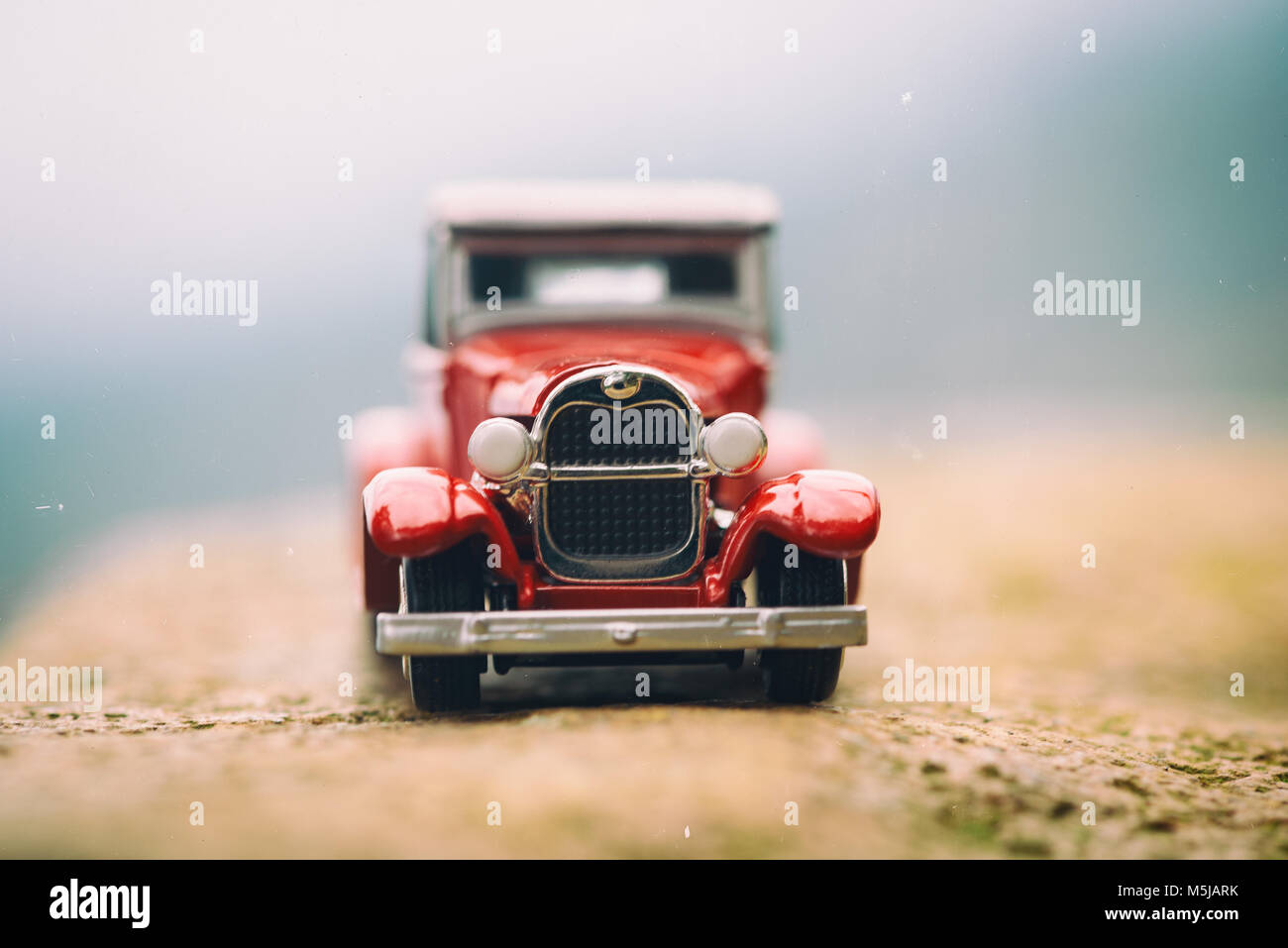 Classic red truck, good vintage stuff Stock Photo