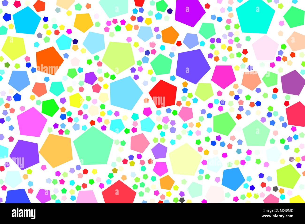 Abstract Colored Pentagon Shape Pattern Good For Web Page