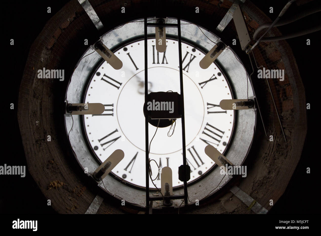 Old wall clock mechanism hires stock photography and images Alamy