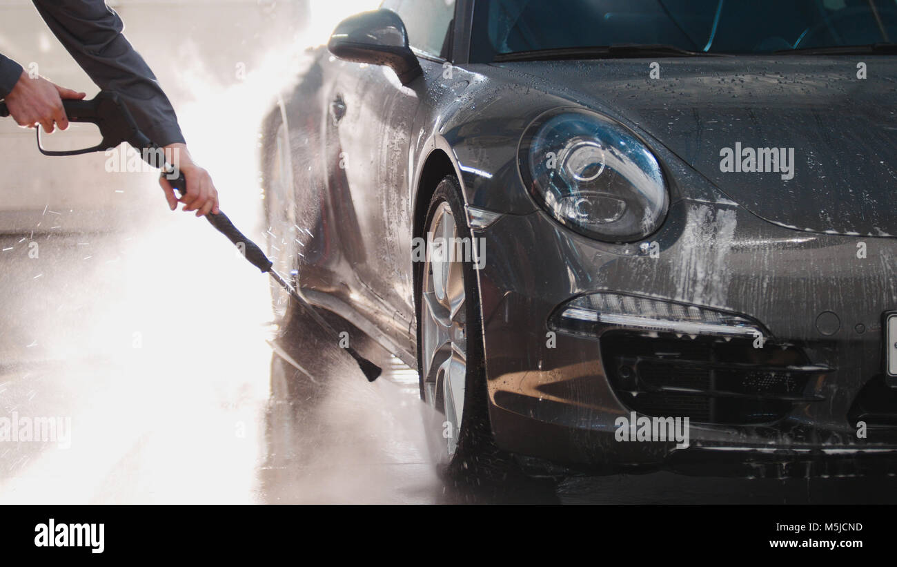 Hand in washing up with soap suds hi-res stock photography and images ...