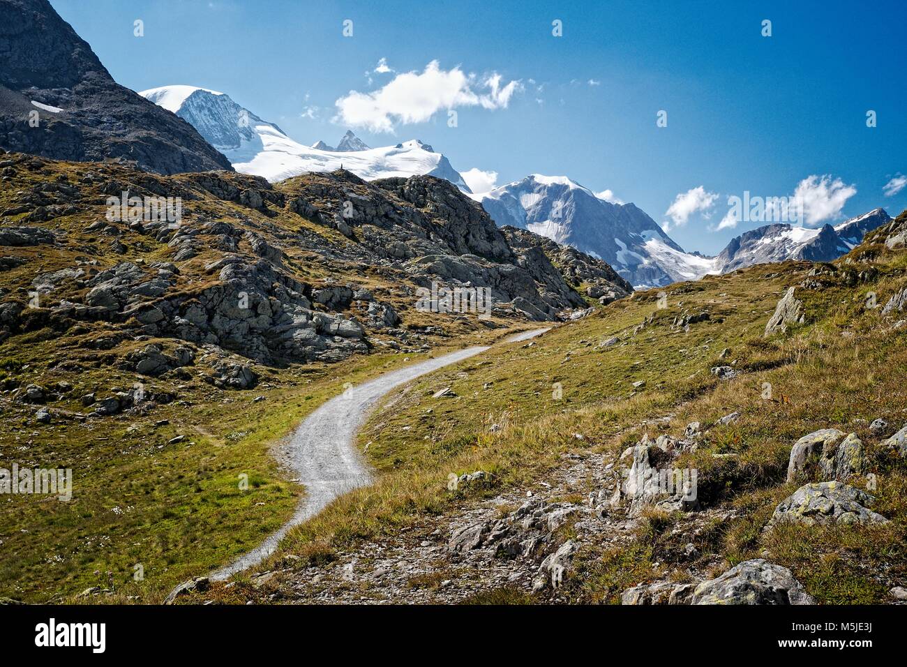 Mountain pass near the Sustenpass, Switzerland Stock Photo