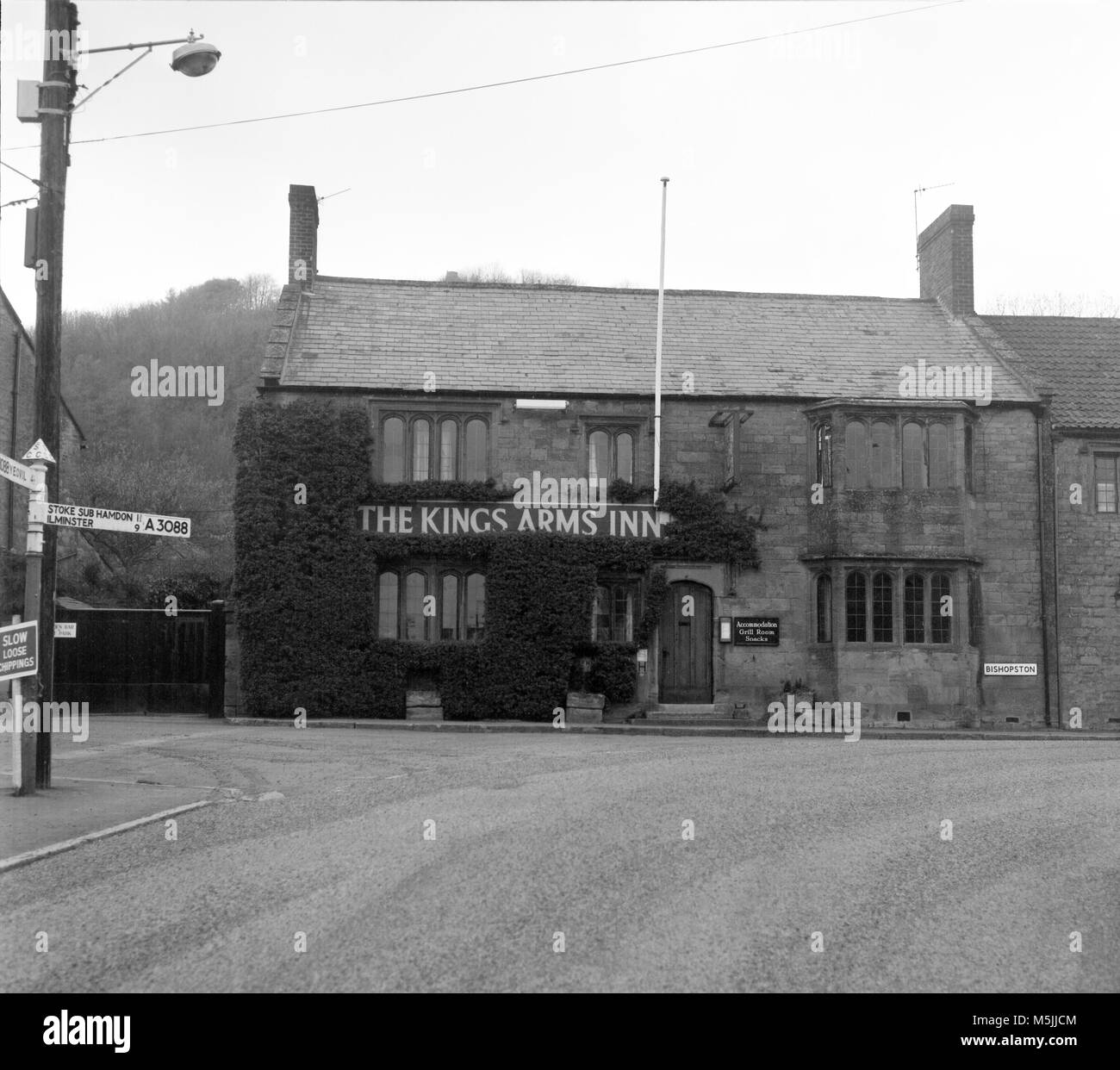 Kings Arms Inn Montacute 1973-4 number 0207 Stock Photo