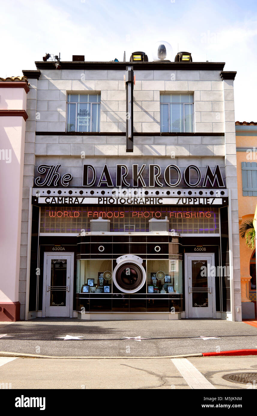 The Darkroom shop in the Universal Orlando Resort theme park Stock