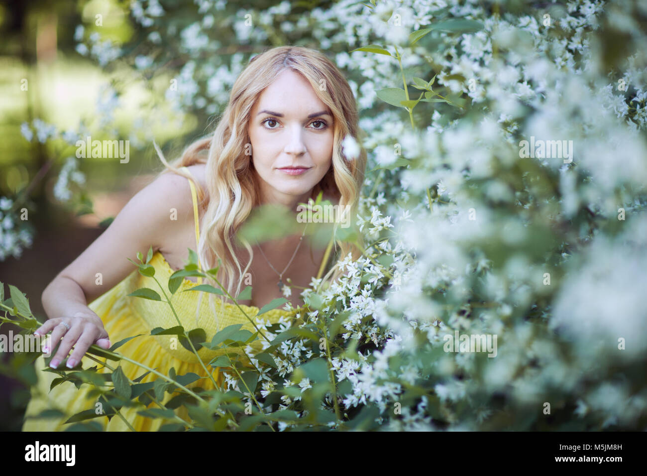 Portrait of a beautiful pregnant woman in the park Stock Photo - Alamy