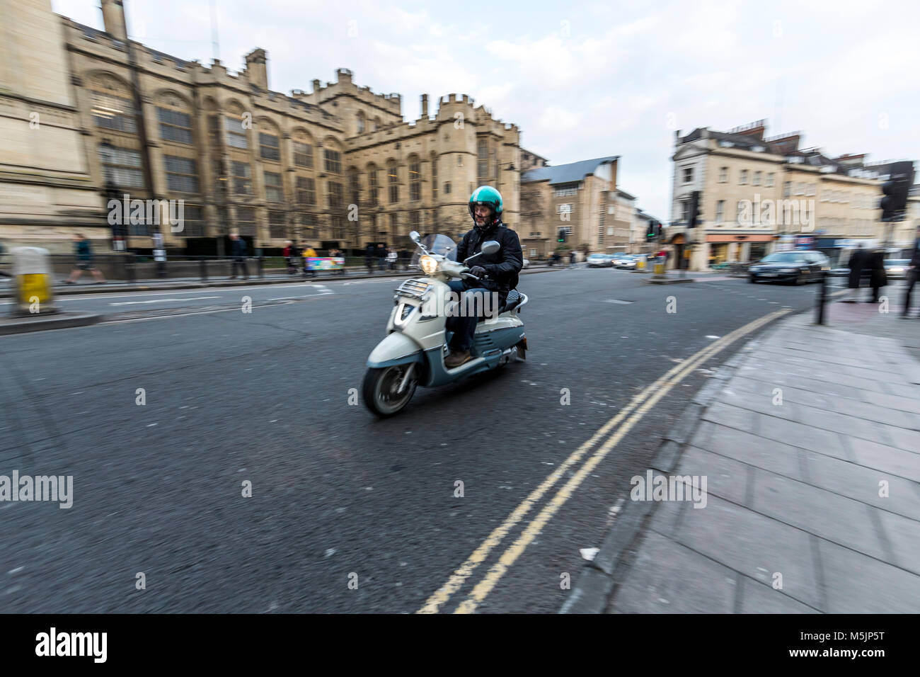 Scooter city, Queens Road, Bristol Stock Photo Alamy