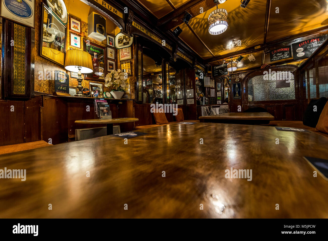 Interior of the Kings Head on Victoria Street, Bristol. One of Bristol's fine old traditional
