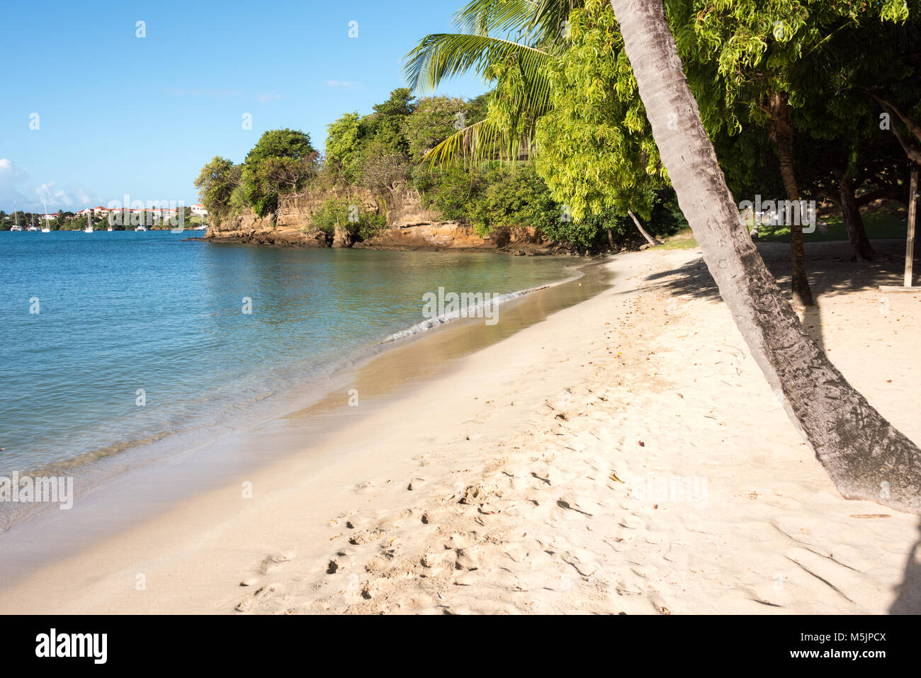 Lance Aux Epines Beach Stock Photo Alamy