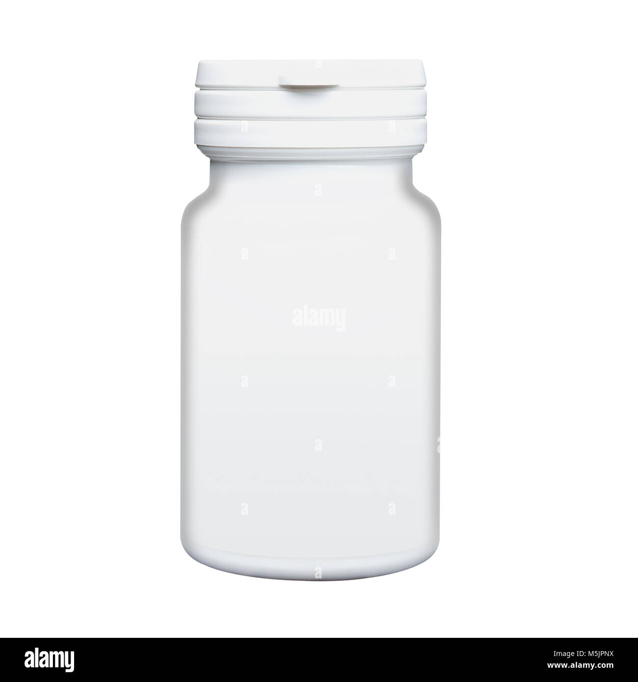 White Medicine Bottle Stock Photo